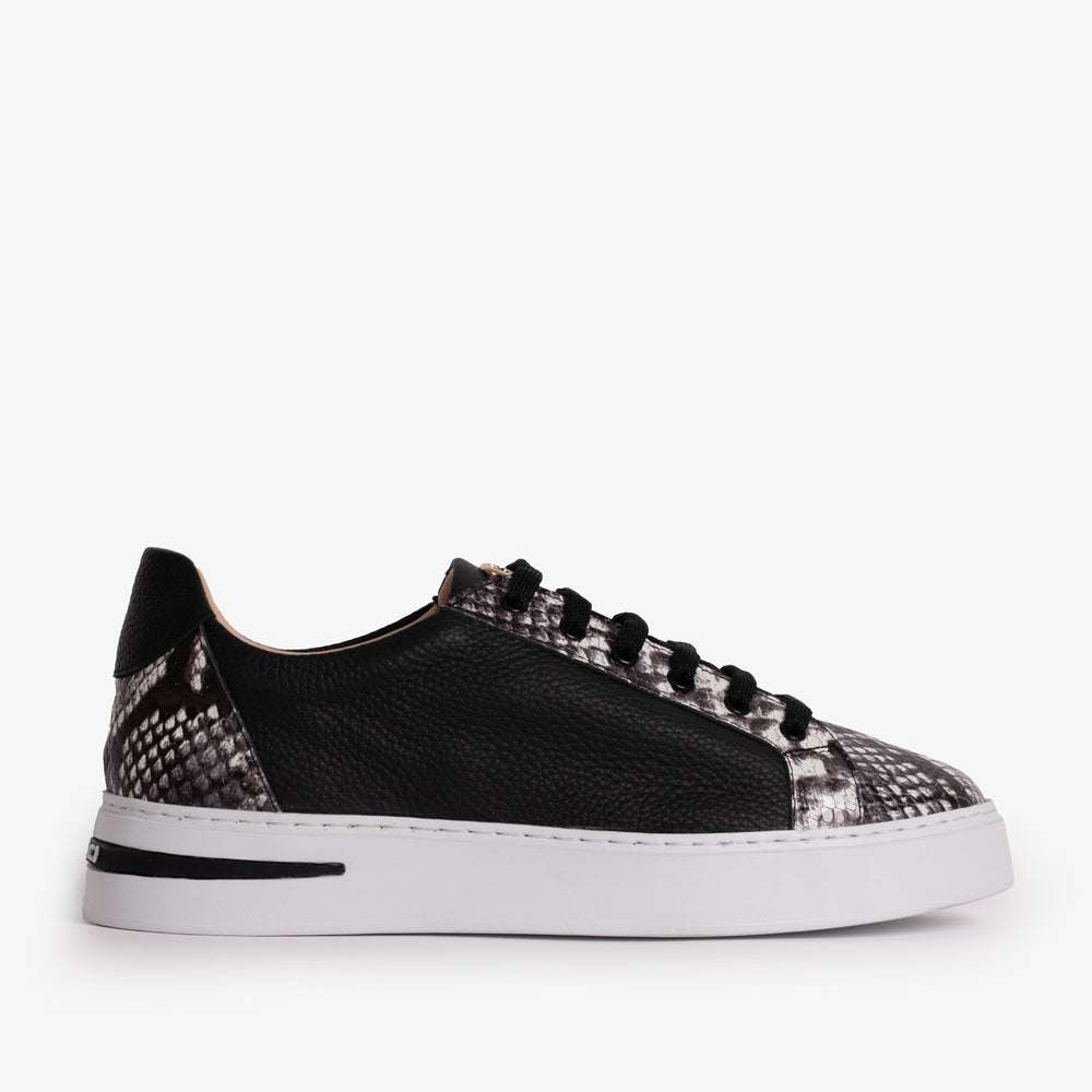 The Burano Black White Leather Sneaker Fine Craftsmanship