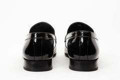 The Dodoma Black Patent  Leather Loafer Shoe On Sale